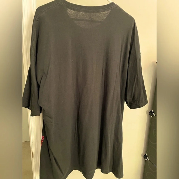 ROCKAWEAR men’s Tee NWT 100% cotton short sleeve “team:I WILL NOT LOSE” blk/red - Picture 4 of 4